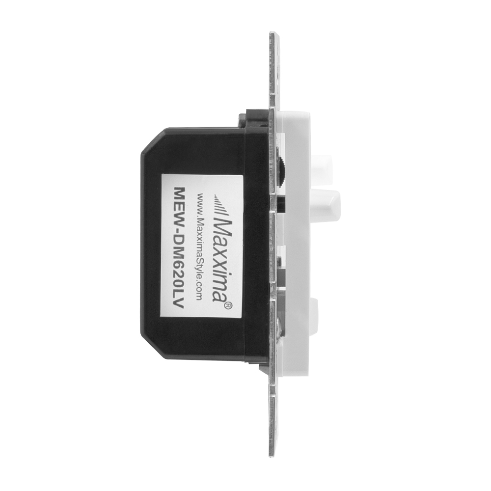 Maxxima Dimmer Electrical Light Switch - Featuring Blue Indicator Light, LED Compatible, 3-Way/Single Pole Use, 0 - 10V, 960 Watt Max, Dimmable Lamp and Lighting Control, White Wall Plate Included