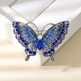 thumbnail image 4 of Retro Crystals Butterfly Brooch Sturdy Alloy Jewelry Gifts Accessory for Mothers Day Birthdays Party Dress Decoration, 4 of 14