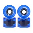 thumbnail image 4 of Paquete de 4 ruedas de monopatín de 70 mm 78A sin cojinetes para monopatines estándar, cruceros, longboards y monopatines eléctricos para patinaje de Azul Soledad Ruedas de skate, 4 of 10