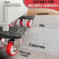 thumbnail image 2 of Heavy Duty Furniture Movers with 5-Wheel Dollies, Furniture Dolly Set with Lifter & Base, 360° Swivel Casters, Non-Slip Pads, Up to 2000 lbs Load Capacity, 2 of 12