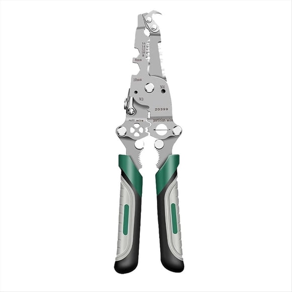 Pelacables Plegable 18 en 1, Crimpadora y Pelacables Plegable, Alicates Cortadores de Cables y Crimpadora Multifuncionales