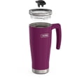 thumbnail image 4 of Thermos 18oz Stainless Steel Vacuum Insulated Travel Mug w/ Slide Lock Lid, Berry, 4 of 5