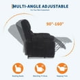 thumbnail image 3 of Corduroy Recliner Chair, Manual Recliner Sofa, 90°-160° Adjustable Comfy Upholstered Single Sofa Armchair with Side Pocket, for Living Room, Bedroom Nursing use, 3 of 5