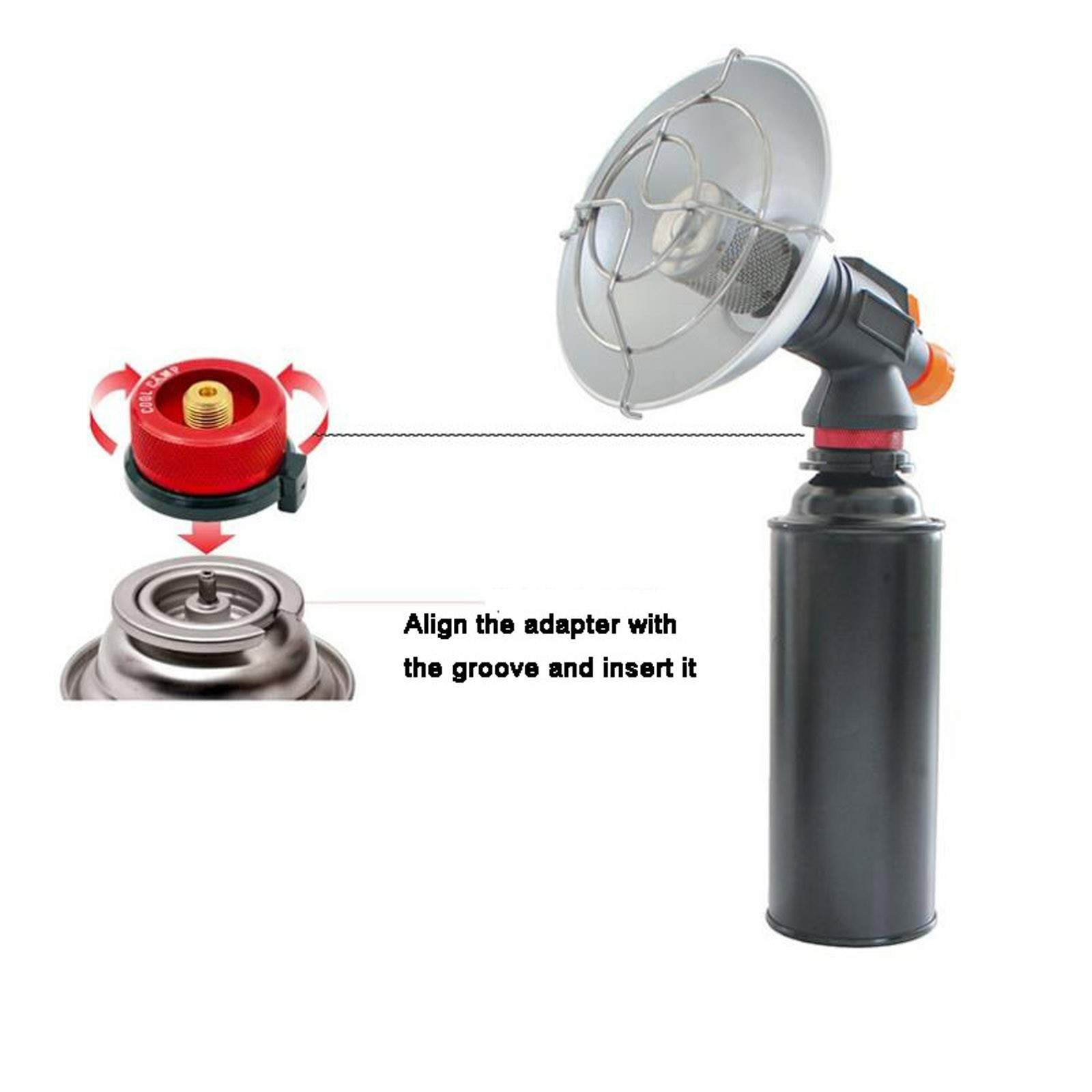 PONPRNGY Outdoor Portable Camping Gas Camping Heating Hood Mini Winter Fishing Tent Stove Gas Tank Heating Stove