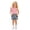 Pink, variant on Toddler Girl Outfits 2 Piece Solid Print Crew Neck Sleeveless One Shoulder Ruffle Crop Top And Shorts for Summer Play Girls' Clothing Sets Pink 2-3 Years