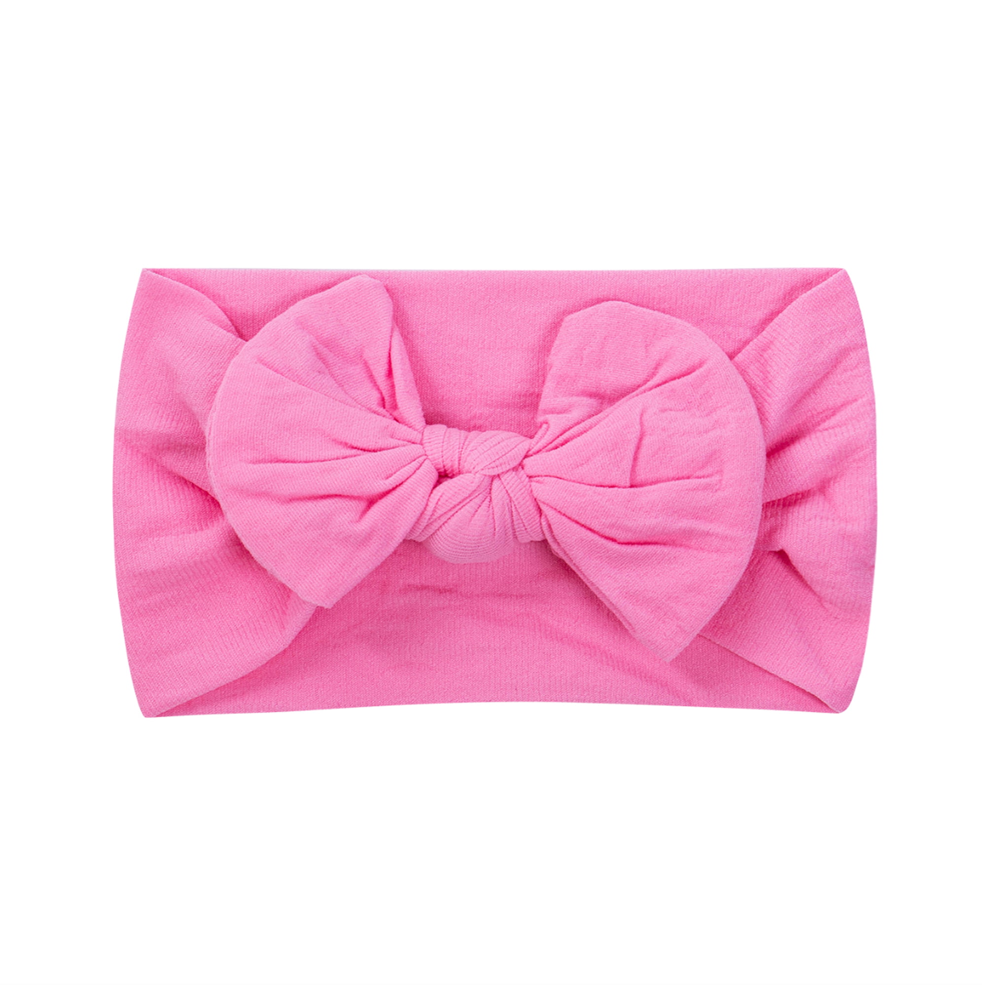 Big Bows Texture Knot Headband For Kids Wide Hair Band Casual  Solid Headwear