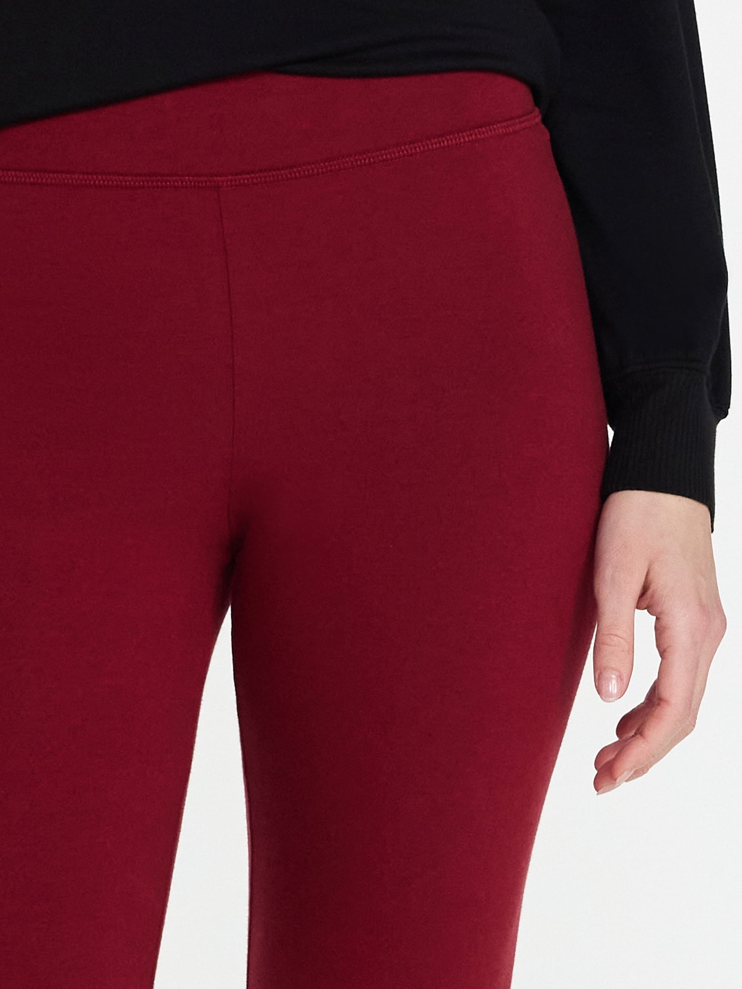Time and Tru Women's Ankle Length Knit Leggings, 27" Inseam, XS-XXXL