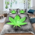 thumbnail image 1 of Hojas Funda Nórdica Tamaño Completo,Hoja de Marihuana Juego de Cama, Hierba de Marihuana, 1 of 5
