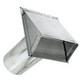 thumbnail image 2 of Lambro 6-In. 26-Gauge Galvanized Steel Wall Exhaust Hood Bath Vent with Damper, Wire Mesh Screen, and 11-In. Pipe, 3460GMS-11, 3460GMS-11, 2 of 5