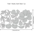 thumbnail image 6 of Peony Flower Cutting Dies Beautiful Peony Pattern Carbon Steel Stencil Template Peony Leaves Die Cuts Metal Crafting Dies Cutting for Card Making Scrapbooking DIY Decoration DIY, 6 of 8