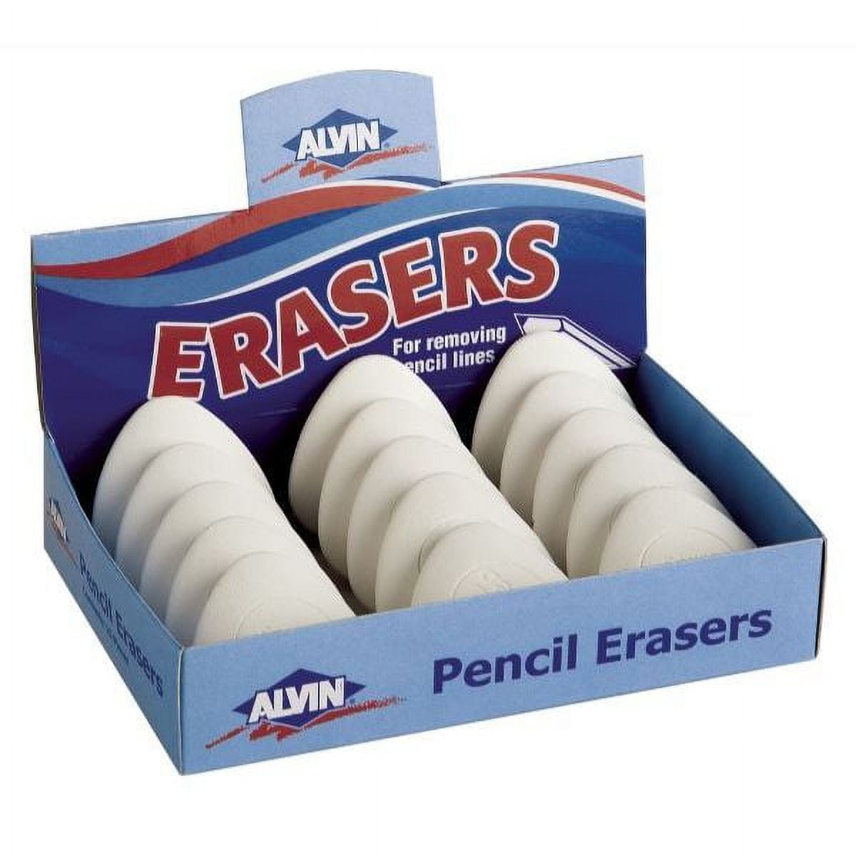 Alvin 1060AE White Vinyl Eraser triangle-15