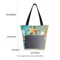 thumbnail image 4 of Kdxio Starfish And Seashell On The Summer Beach Women Reusable Grocery Bags Foldable Ripstop,Reusable Shopping Bags for Shopping,Gym,Gift, 4 of 7
