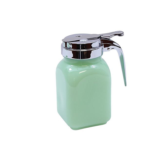 TableCraft Jadeite Green Glass Sugar Dispenser Pourer