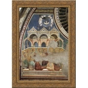 Pentecost 24x20 Gold Ornate Wood Framed Canvas Art by Giotto