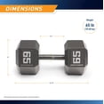 thumbnail image 2 of Cast Iron Hex Dumbbell, 2 of 6