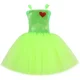thumbnail image 3 of Disfraz de Papá Noel y Grinch para niña, vestido con tutú de monstruo peludo verde, vestido de Navidad para niña, ropa de Halloween y Navidad, 3 of 5