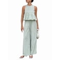 thumbnail image 2 of Women'S 2 Piece Gingham Set Summer Outfits Ruffle Tank Top and Wide Leg Pants Matching Lounge Set, 2 of 9
