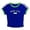 Dark Blue, variant on Women T-Shirts Summer Short Slim Fit T Shirt With Letter Print Casual Tops Blue,M