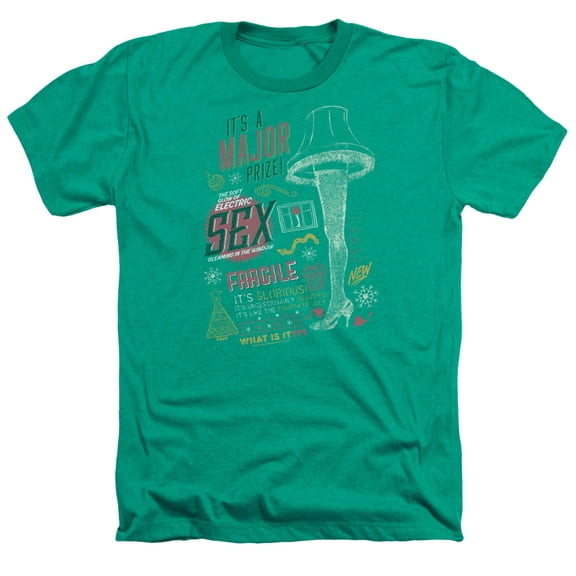 A Christmas Story - Its A Major Prize - Heather Short Sleeve Shirt - XXX-Large