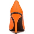 thumbnail image 3 of Bar III Womens Binsa P Faux Leather Pointed Toe Heels Orange 8 Medium (B,M), 3 of 3