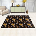 thumbnail image 2 of Dreamtimes Halloween Magic Pumpkin Area Rug 72x48in Jack-O'Lantern Stars Non-Slip Floor Carpet Comfort Floor Mats Decor for Indoor Living Dining Room and Bedroom Area, 2 of 7