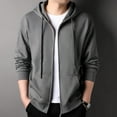 thumbnail image 5 of Men's Autumn 350g Heavyweight Loose Zipper Hoodie Long Sleeve Jacket, 5 of 6