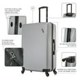 thumbnail image 4 of DUKAP Discovery 28" Hardside Lightweight Luggage with Spinner Wheels, Handle and Trolley, Silver, 4 of 9