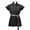 Black, variant on LINGLANG Men's Medieval Costume Tunic Halloween Lace Up Shirt Renaissance Cosplay Vest Top
