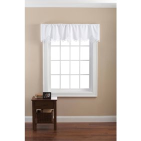 Battenburg White Lace Kitchen Curtain Swag Walmart Com
