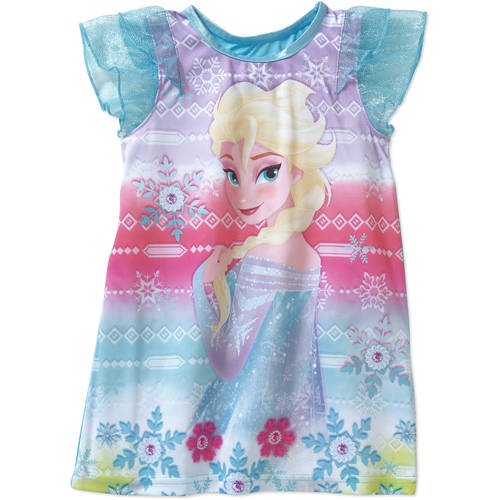 Disney Frozen Frozen Disney frozen toddler girl elsa flutter sleeve nightgown