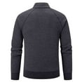 thumbnail image 5 of RMGVDSD Mens Quarter Zip Pullover Sweater Dress Slim Fit Men's Stand Up Collar Zipper Knitted Sweaters Autumn Winter Thickened Casual Sweater Top Stylish Sweaters, 5 of 5