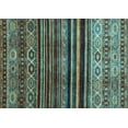 thumbnail image 1 of Ahgly Company Indoor Rectangle Abstract Light Blue Contemporary Area Rugs, 5' x 7', 1 of 4