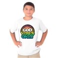 thumbnail image 5 of God Vibes Only Good Feels Religion Crewneck T Shirts Boy Girl Teen Brisco Brands XS, 5 of 6