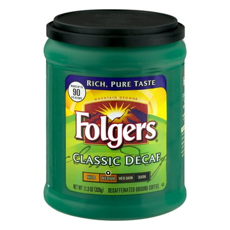Folgers Classic Decaf Medium Ground Coffee, 11.3 oz