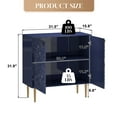 thumbnail image 3 of Boyel Living 2-Door Accent Sideboard Storage Cabinet, Blue Modern Sideboard Buffet Cabinet for Hallway, Entryway or Living Room, 3 of 6