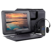 Trexonic TR-D133BLK_RB Trexonic 13.3 Inch Portable TV+DVD Player with Color TFT LED Screen and USB/HD/AV Inputs