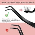 thumbnail image 7 of Lash Applicator Tool with Comb, Curved Eyelash Tweezers for Precision Placement and Application, Stainless Steel Lash Tool for DIY Eyelash Extensions, Individual Clusters, 7 of 7