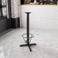 thumbnail image 2 of Flash Furniture Beverly 23.5'' x 29.5'' Restaurant Table X-Base with 3'' Dia. Bar Height Column and Foot Ring, 2 of 5