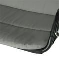 thumbnail image 3 of Afuera Living Outdoor Metal Swing with Canopy Sun Shade in Black, 3 of 8