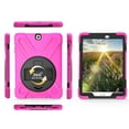 thumbnail image 7 of XYX Case for Samsung Galaxy Tab S2 9.7 inch SM-T810/SM-T815 with 360 Degree Rotating, Hand Strap, Shoulder Strap, Rose, 7 of 7