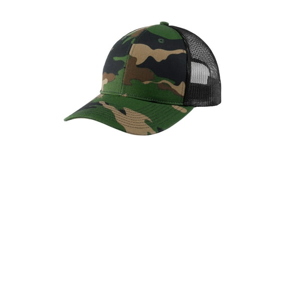 Port Authority Unisex Trucker Cap Wdlnd Camo/Blk One Size For All