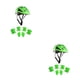 thumbnail image 3 of Casco con ruedas Bearachild para niños Bicicleta ajustable Verde 2piezas, 3 of 6