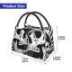 thumbnail image 2 of Fotbe Psychedelic Skull Illusion Art Bolsa Térmica Portátil con Estampado, Bolsa de Entrega de Alimentos Aislada, Bolsa Reutilizable de Gran Capacidad para Comidas y Supermercado, 2 of 6