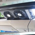 thumbnail image 6 of 12V Waterproof Ventilation Cooling Fan Car Exhaust Fan Sunroof Exhaust Radiator RV Campers Accessories Black, 6 of 6