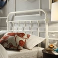 Weston Home Nottingham Spindle Metal Twin Headboard, Antique White