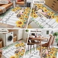 thumbnail image 5 of Sunflowers Trucks Area Rugs 4'x6', Washable Small Throw Rugs for Office Bathroom, Spring Farmhouse Eucalyptus Gray Wooden Indoor Outdoor Rug Non-Slip Low Pile Carpet Runner Reversible Floor Mats, 5 of 8