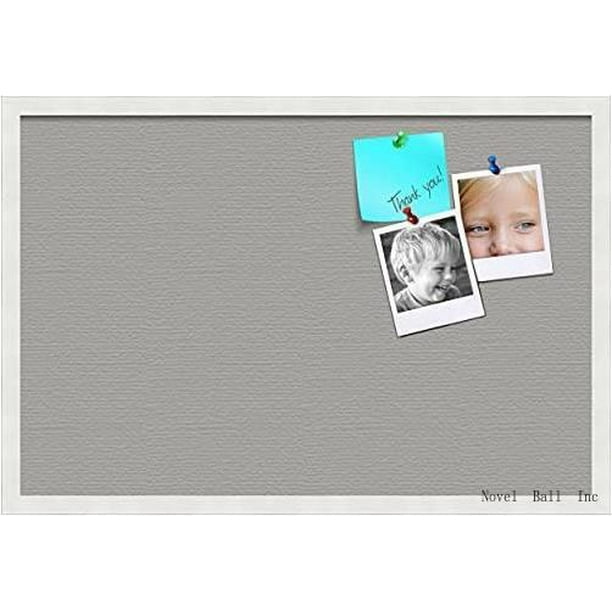 Pinpix Pin Cork Bulletin Board Made From Canvas, Dark Stone 30X20