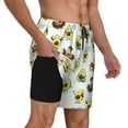 thumbnail image 2 of Fotbe Funny Avocado In Mexican Clothes Men’s Swim Trunks Quick Dry Swim Shorts Board Shorts with Mesh Lining-Large, 2 of 9