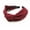 Black, variant on Women's Solid Color Toothed Headband With Knotted Chiffon Detail For Face Washing Makeup Application Or Casual Wear(Navy Blue)