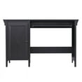 thumbnail image 3 of Pemberly Row Farmhouse 1-Door Wood Writing Desk in Espresso, 3 of 7